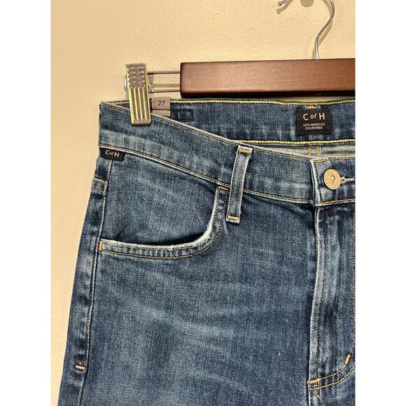 Citizens of Humanity Drew Flounce High Rise jeans size 27 dark wash crop ruffles - Picture 3 of 11